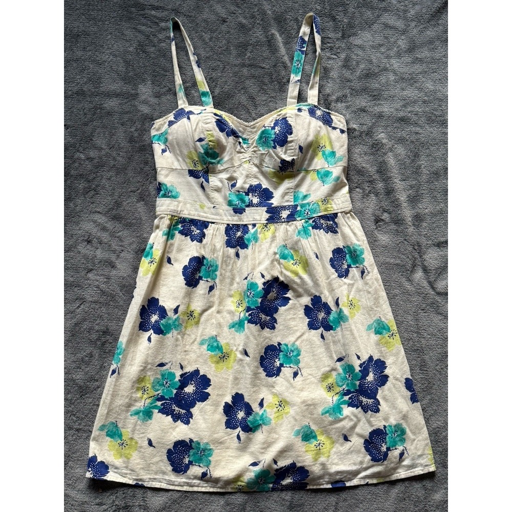 American‎ Eagle Outfitters White Floral Sleeveless Sundress Size Small